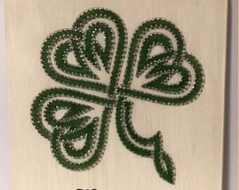 Celtic Knot Shamrock (Irish, Celtic Knot, St Patricks Day, Holiday Decor, Home Decor, Wall Decor, String Art)