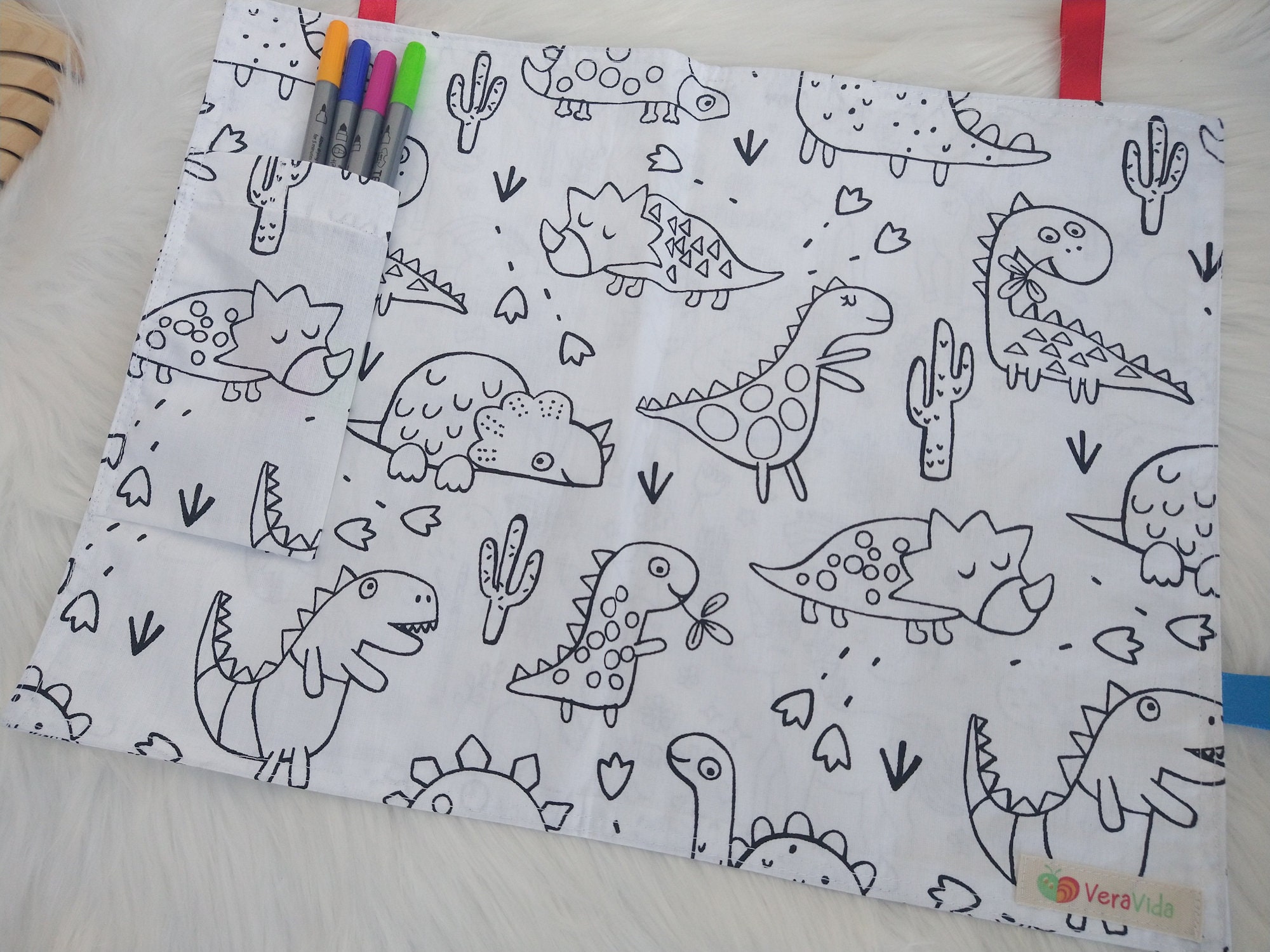 Washable Painting Mat for Kids, Montessori Placemat, Washable Colouring  Cloth, Dinosaurs Print, Unique Toddler Gifts, Coloring Tablecloth 