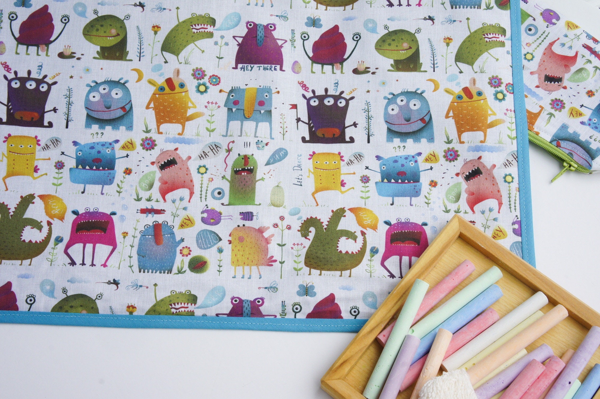 Roll-up Mat for Children, Kids Drawing Placemat, Travel Toys for 4 ...