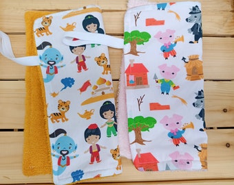 Handdoeken kinderen, badstof servetten, herbruikbare kinderservetten, papieren handdoeken, lunchservetten, lunchtrommelservetten