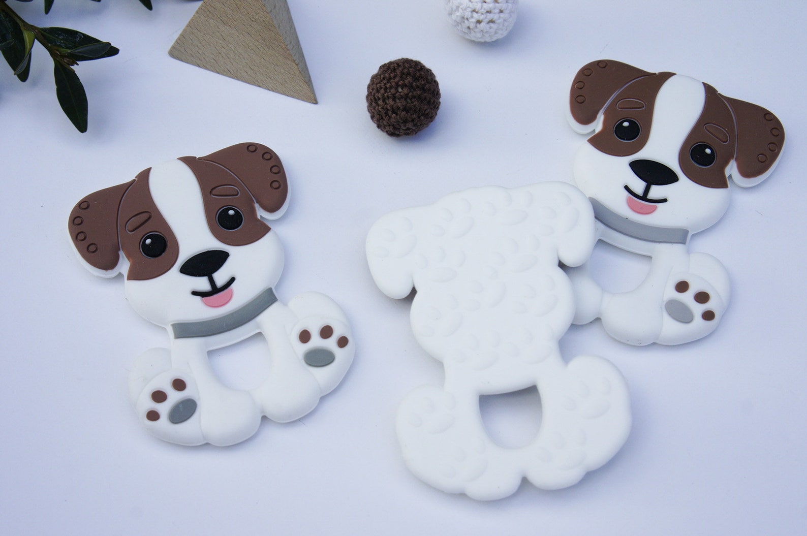 Silikon Beißer Hunde Silikon Kaugummi brauner Welpe Hund Etsy