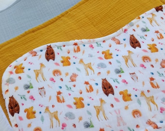 Ensemble de chiffons pour les rots, chiffon en mousseline biologique, cadeau de baby shower pour fille, chiffon double gaze, chiffon d'épaule en coton, idées cadeaux durables
