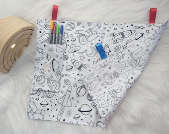 Coloring tablecloth markers included, washable painting mat for kids, Montessori kids toy, Craft Colouring Poster, teatime