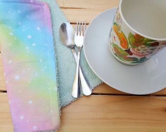 Herbruikbare handdoeken, broodtrommel servetten, papieren handdoeken voor kinderen, stoffen servetten voor dagelijks gebruik, wasbare katoenen servetten, stoffen reisservetten voor school