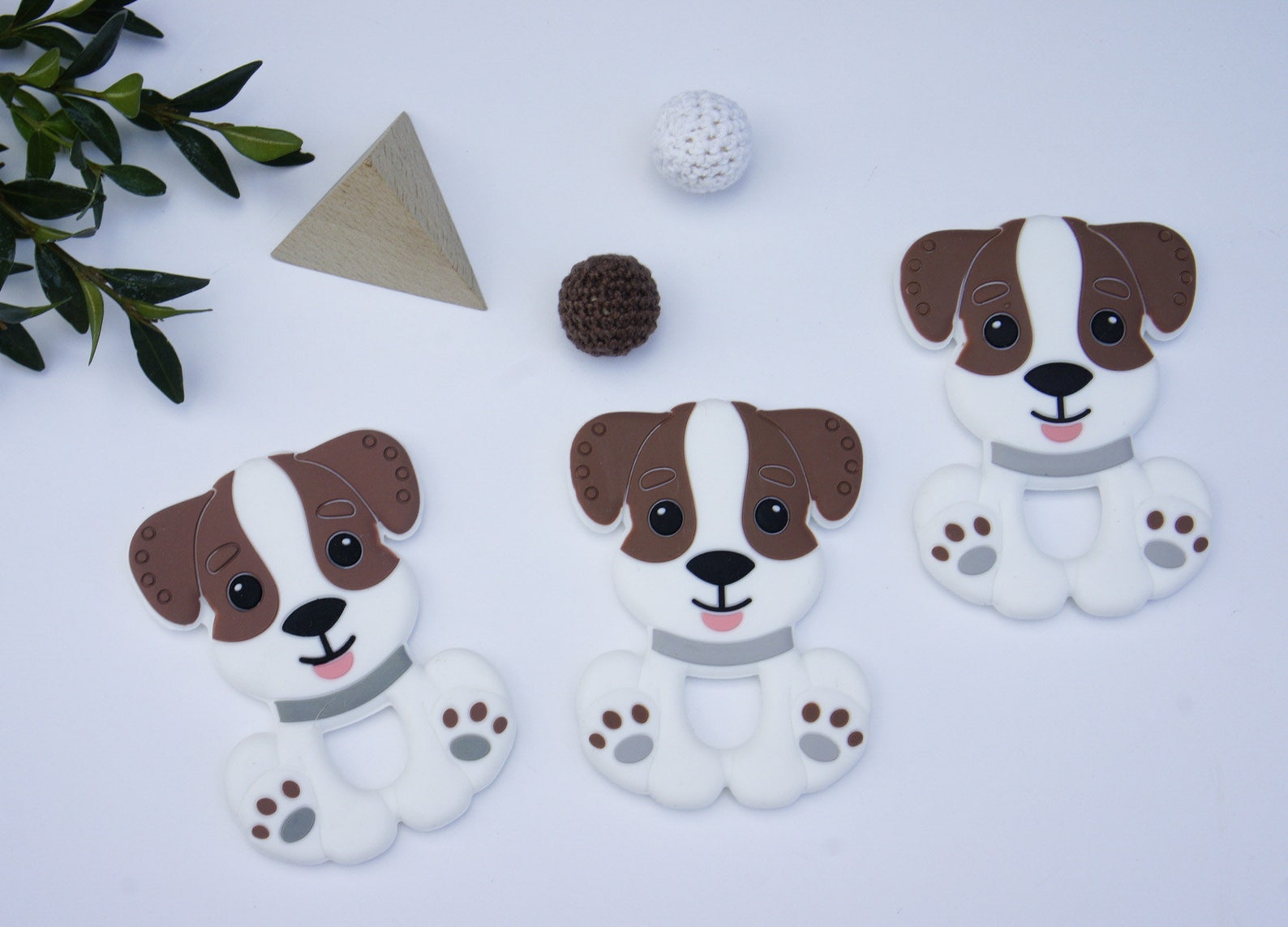 Silikon Beißer Hunde Silikon Kaugummi brauner Welpe Hund Etsy