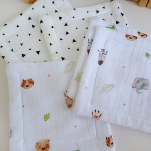 ORGANIC washcloths set, Reusable wipes, Washable face pad, organic washcloths, Baby mouth cloth, Baby shower gift, Makeup remover, Zerowaste