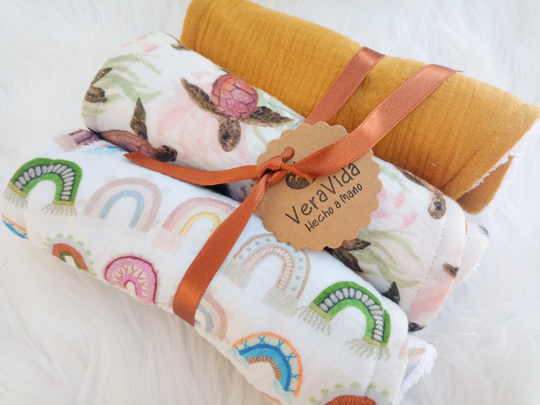 Burping Cloths Set, Baby Shoulder Rag, Organic Muslin Burp Cloth, Baby ...