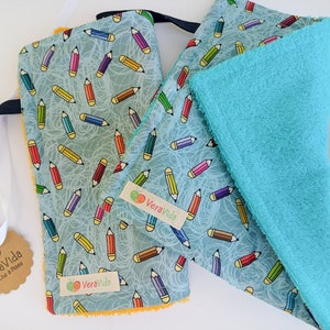 Asciugamani di carta riutilizzabili per bambini, Tovaglioli scolastici, asciugamani da cucina, Zerowaste, Tovaglioli per bambini, Tovaglioli di stoffa per bambini per il pranzo, senza plastica