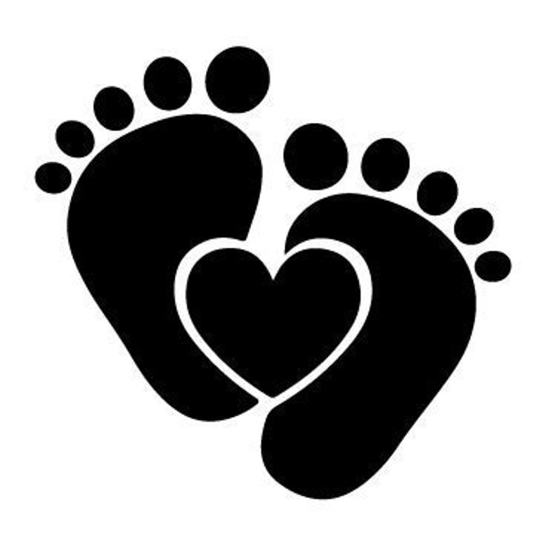 Baby Footprint, Baby Feet SVG Instant Download SVG, PNG, Eps, Jpg