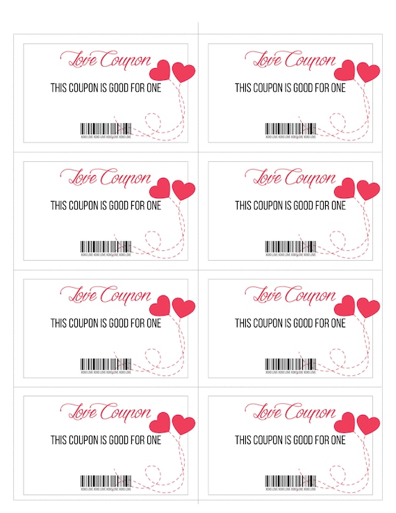 Love Coupons, 24 Printable Coupons, Valentine Printable, Downloadable  Gifts, Instant Download, Gift for Her, Gift for Him, Valentine's Day 