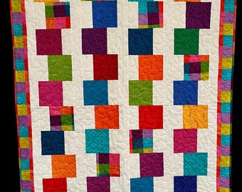 BearHugQuiltworksによるKwadキルトパターン 64x79インチ - Etsy 日本
