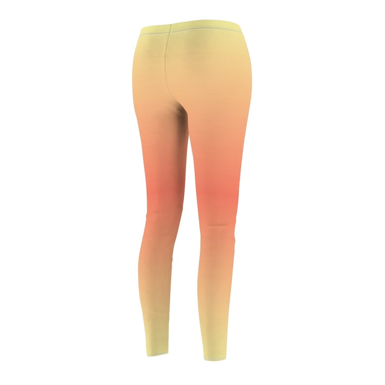 Leggings High Waist WorkoutYoga Pants Peach Color Casual Soft Comfortable Lounge Wear