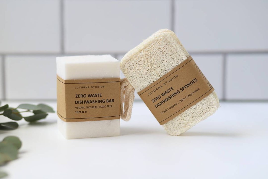 Solid Dish Soap Bar Dishwashing Soap Bar Brick Zero Waste Soap Dish Eco
