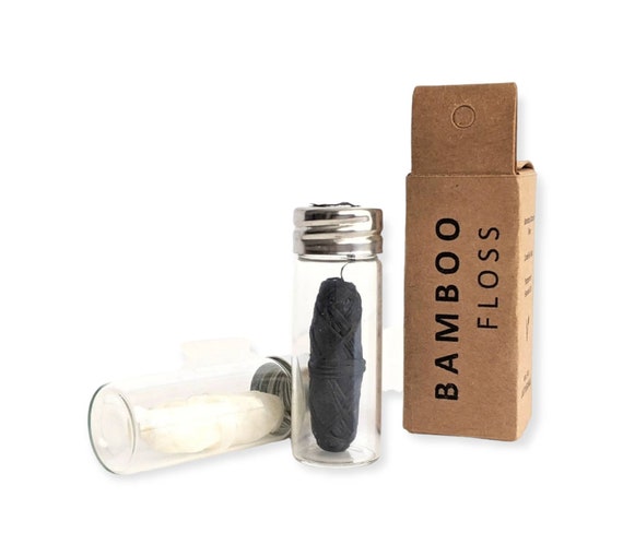 Natural Bamboo Charcoal Dental Floss Zero Waste Dental -