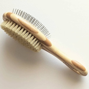 Natural Bamboo Pet Brush | Vegan Cat Dog Brush | Sustainable Product | Zero Waste | Large Pet Brush