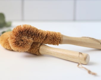 Coconut Bottle Brush | Eco Friendly Kitchen Cleaning Scrubber | Zero Waste | Sustainable Products