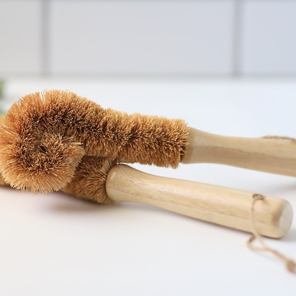 Coconut Bottle Brush | Eco Friendly Kitchen Cleaning Scrubber | Zero Waste | Sustainable Products