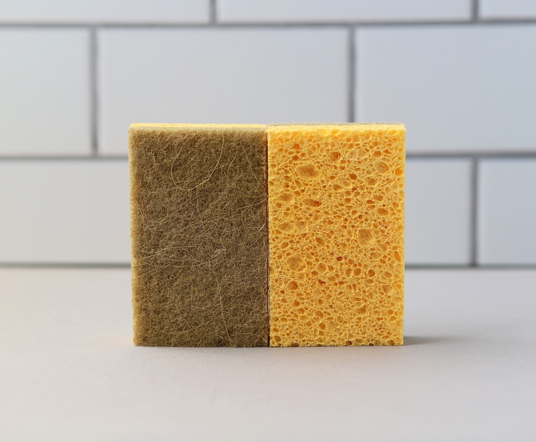 Plant-based Cellulose Cleaning Sponge: Eco-friendly Kitchen Scrubber - Etsy