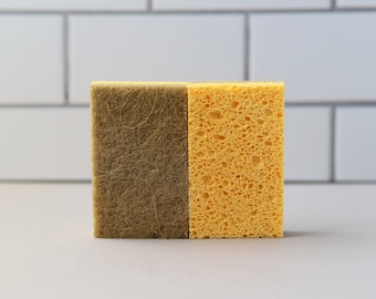 Plant-Based Cellulose Cleaning Sponge: Eco-Friendly Kitchen Scrubber