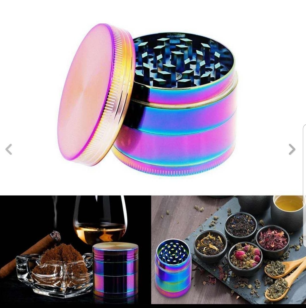 Herb Grinders Pink Purple 4 pc 40mm 1.5 pulgadas grinder lid