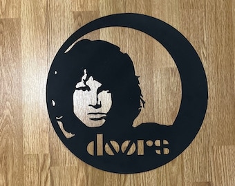 The Doors Round- Plasma Cut Metal Art CNC