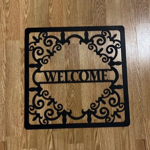 WELCOME SIGN- CNC Plasma cut welcome sign