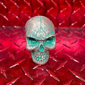 Aluminum Bronze shift knob skull
