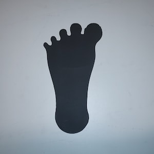 Child&#39;s Footprint 5.5&quot;x3&quot;  Plasma Cut Metal Art CNC