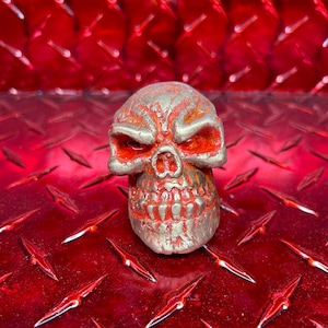 Brass shift knob skull