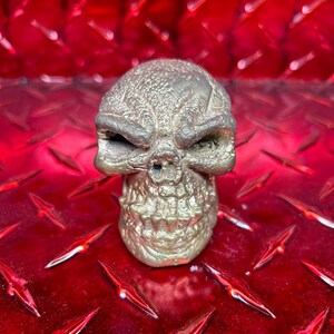 Brass / Aluminum bronze shift knob skull