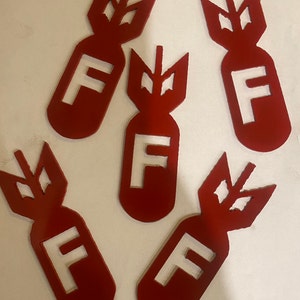 CNC plasma cut F bomb