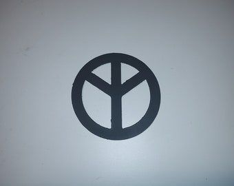 Peace Symbol 3.25"x3.25"  Plasma Cut Metal Art CNC