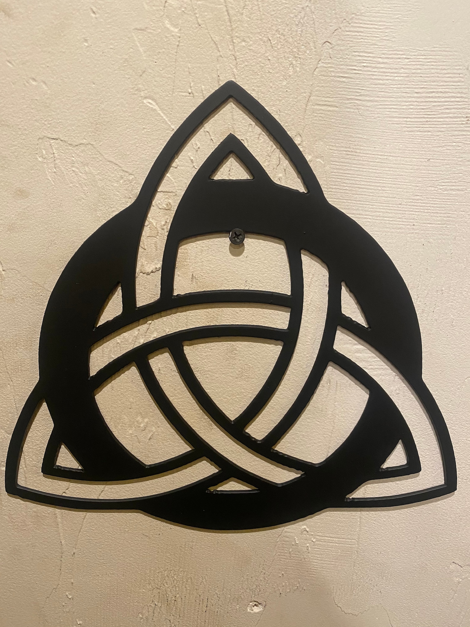 Celtic Trinity Knot Triquetra Plasma Cut Metal Wall Art Etsy