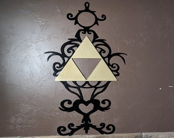 CNC plasma cut triforce zelda fan art