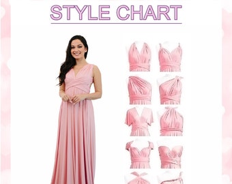 Dusty Rose Bridesmaid Dress , Bridesmaid Dress, Bridesmaid Dresses, Cocktail Dress, Multiway Dress, Infinity Dress