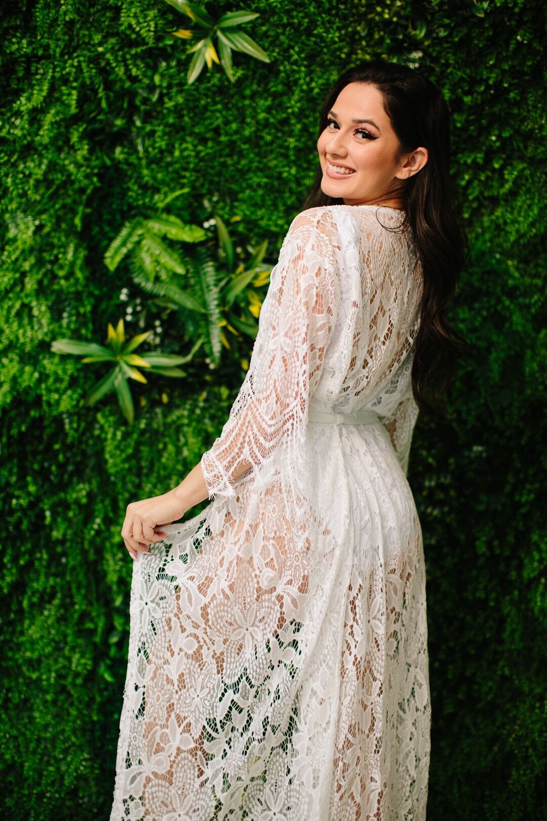 Bride Swimsuit Cover up Bride Beach Cover up Bride Pool Cover Pom Pom