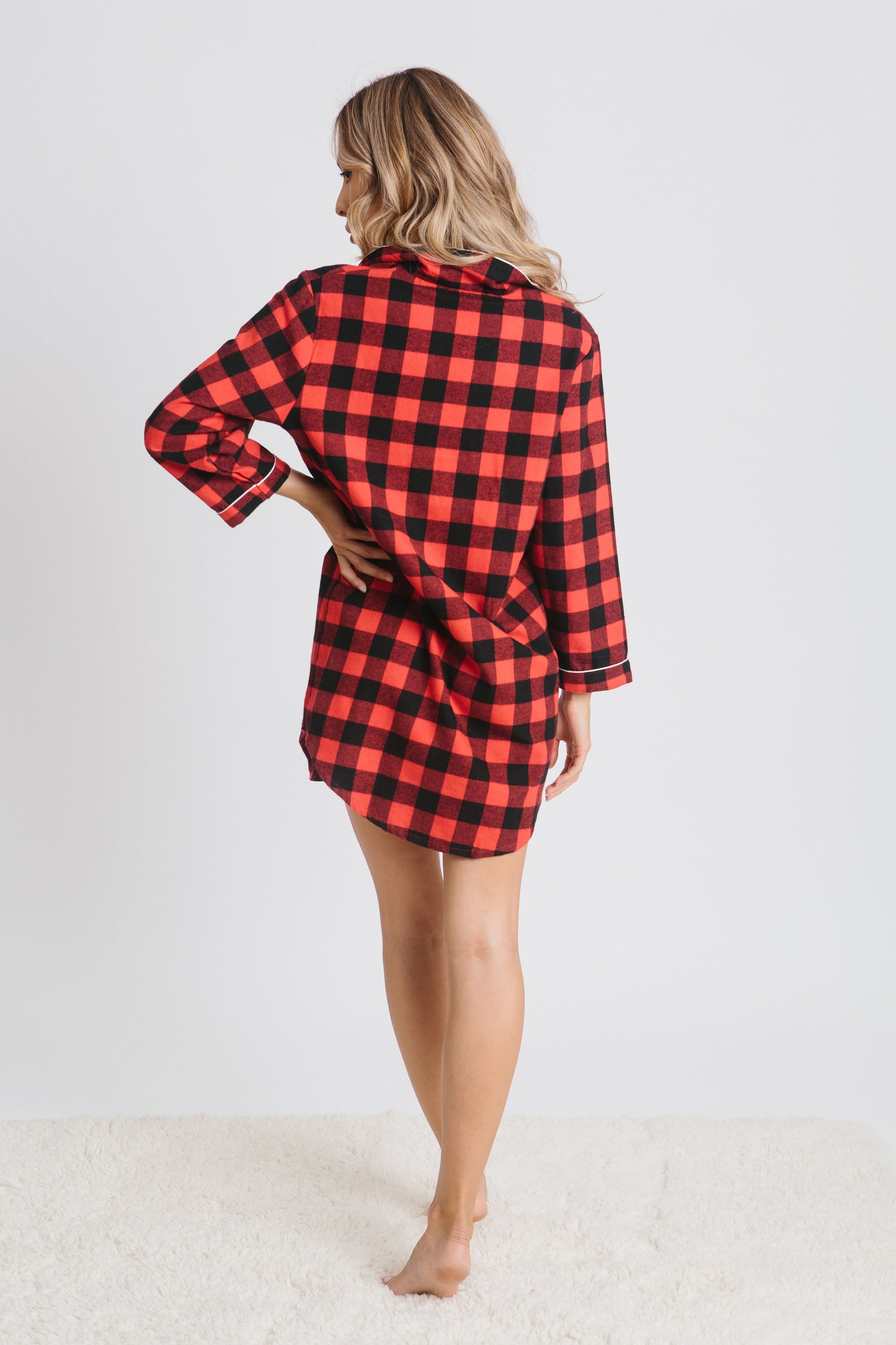 Sleep Shirts Bridal Party Bridesmaid Flannel Pajamas Set Etsy