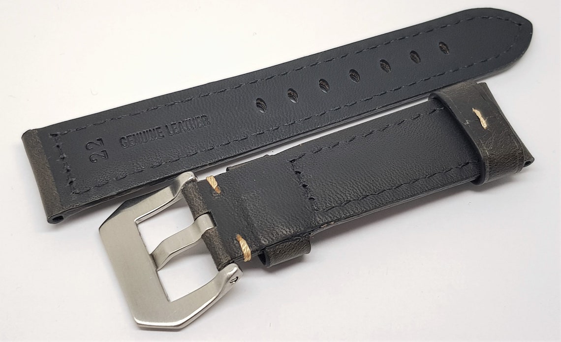 New 22mm Genuine Leather Watch Strap For Hamilton Watch Etsy