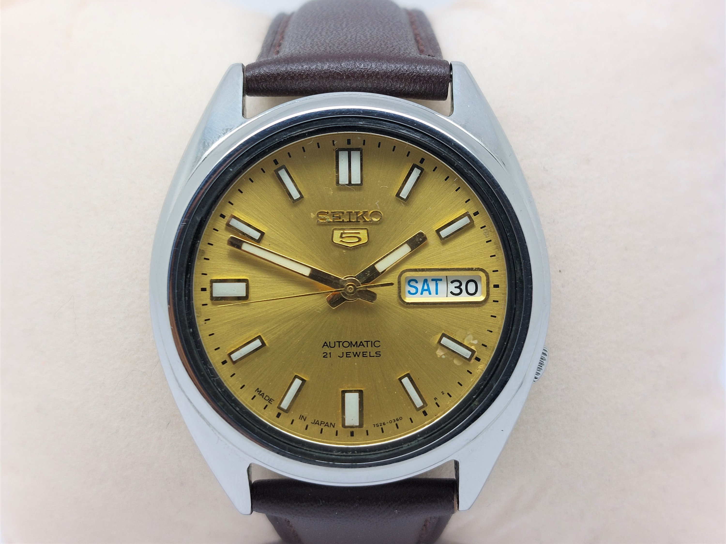 Seiko 5 Automatic Men's Watch Day-date 7S26 Japan Made - Etsy Finland