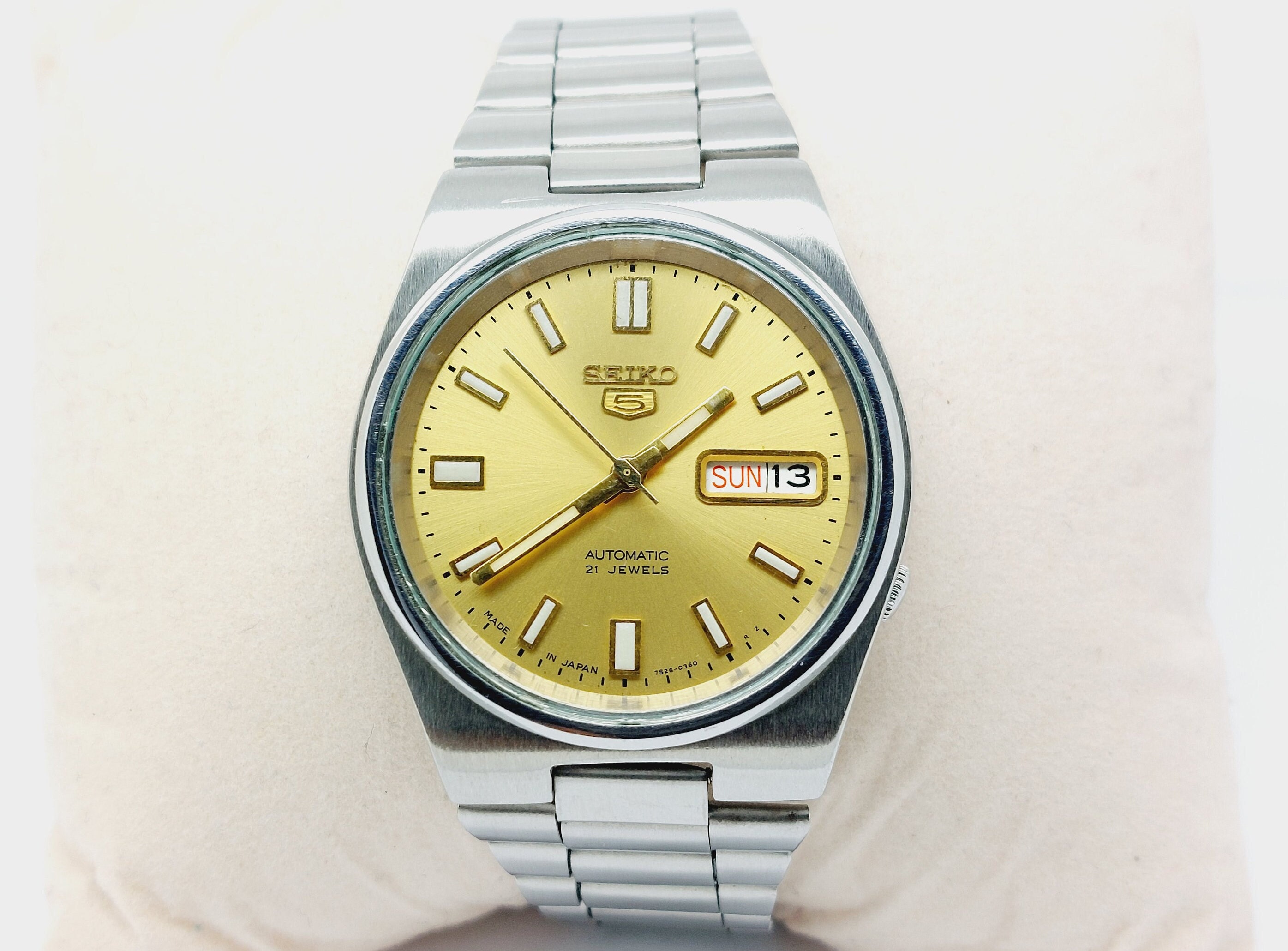 Seiko 5 Automatic Men's Watch Day-date 7S26 Japan Made - Etsy