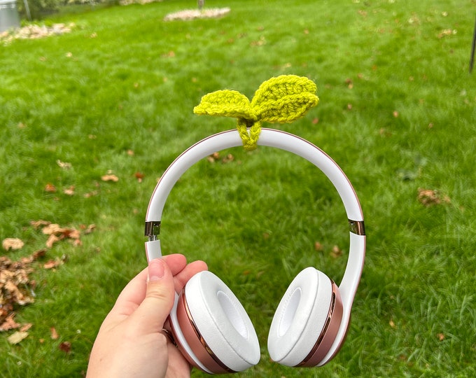 Handmade Crochet Headset/Headphone Sprout
