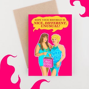 Kath & Kim Themed Funny Birthday Card - Pop Culture Inspired Australian Greeting Card