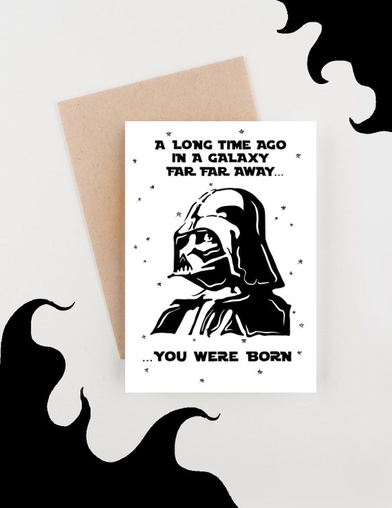 STAR WARS Inspired Birthday Card Funny Darth Vader Pop - Etsy Sweden STAR WARS Inspired Birthday Card Funny Darth Vader Pop - Etsy Sweden