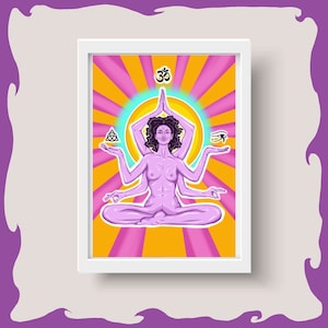 THE GAS Issue #4 Front Cover Artwork - Psychedelic Soul Love Digital Art Print