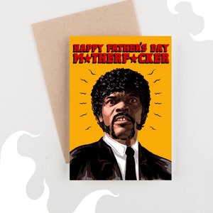 Pulp Fiction Thema VADERDAG KAART - Funny Tarantino Pop Culture Greeting Card