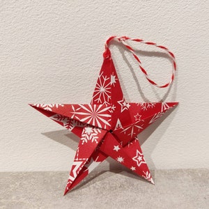 Origami/paper star to hang for interior decoration, home, bedroom, party, birthday, baptism, wedding, bedroom, tree, fir tree