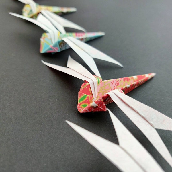 Origami dragonflies