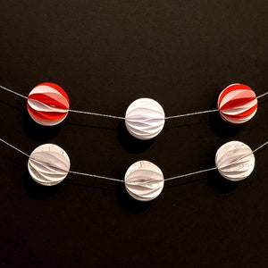 Origami ball garland