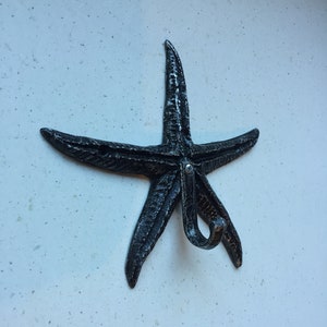 Cast Metal Starfish Hook Nautical Wall Hook Ocean Hook