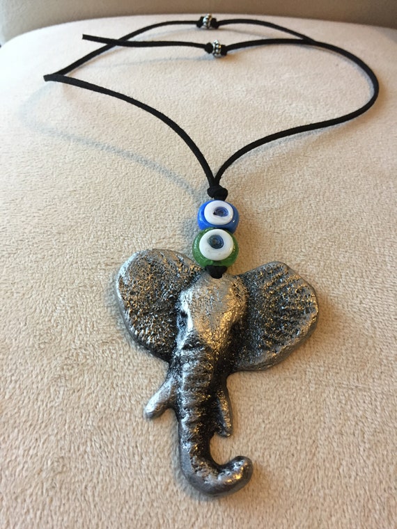 Cast Metal Necklace Authentic Jewelry Elephant Etsy